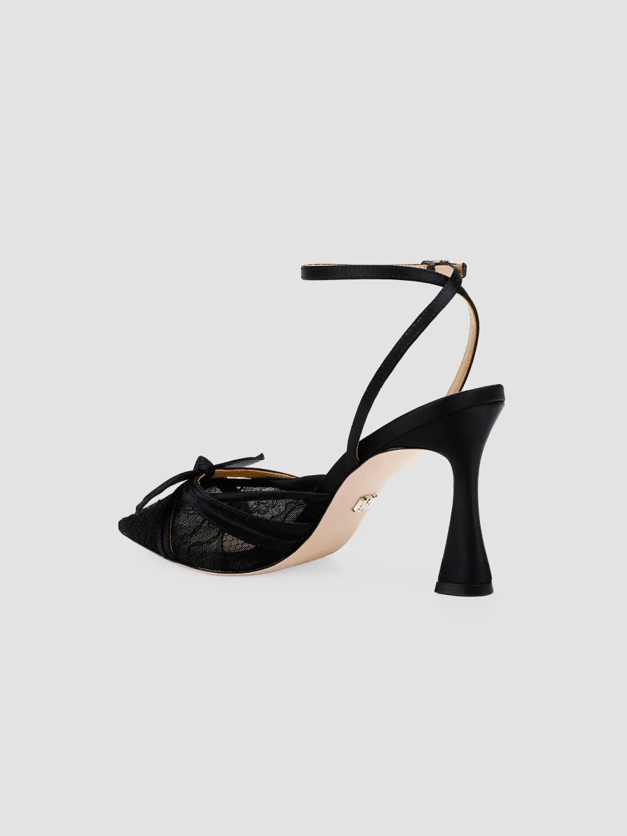 BADGLEY MISCHKA Women's Josie 85MM Satin Pumps | Thumbnail 3