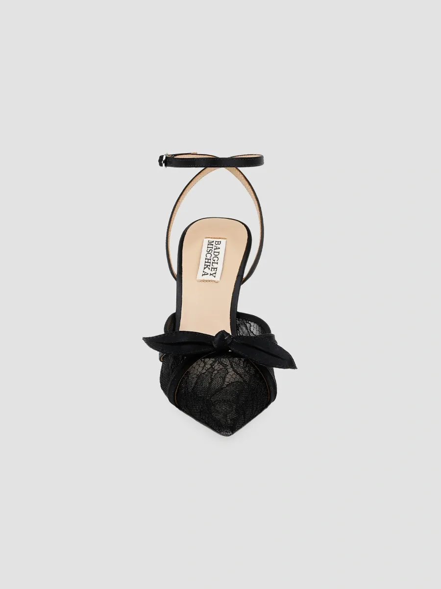 BADGLEY MISCHKA Women's Josie 85MM Satin Pumps | Thumbnail 4