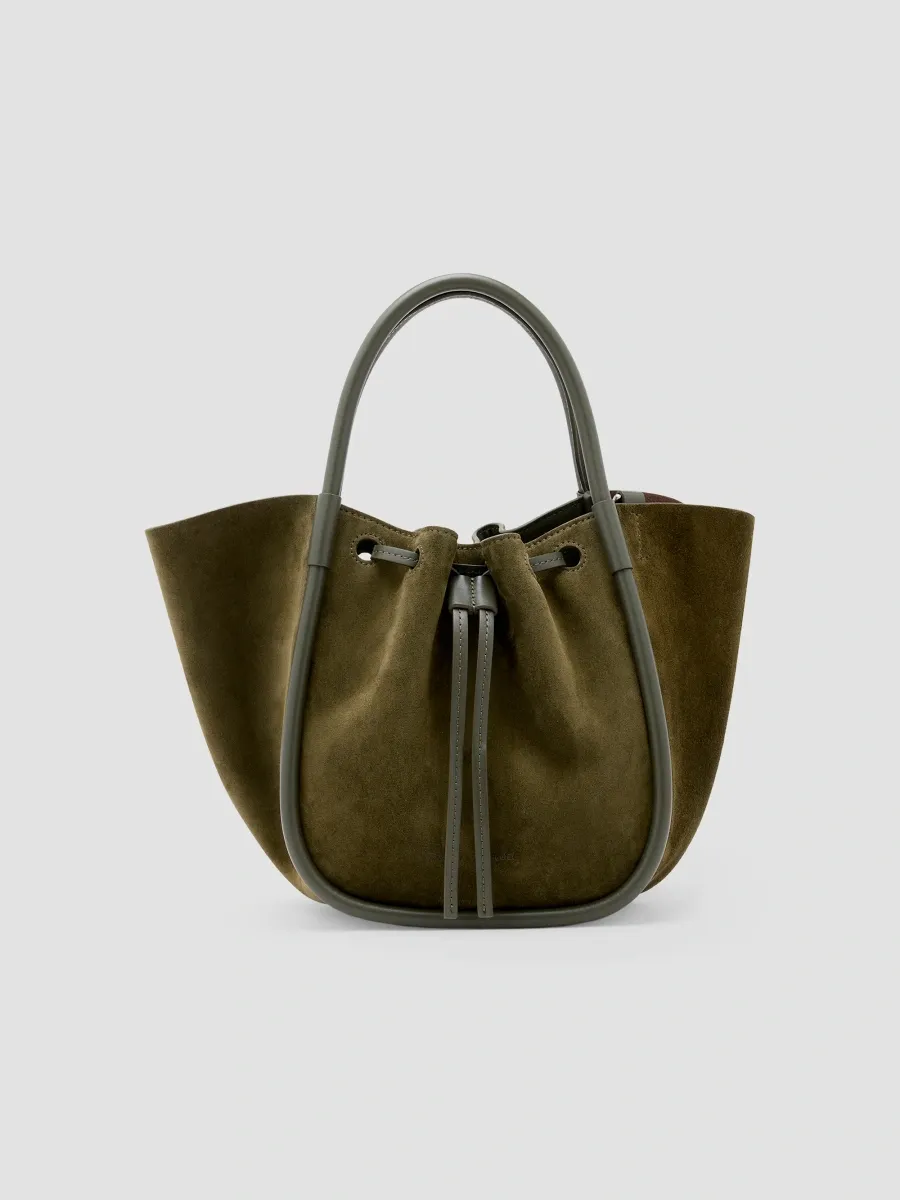 Proenza Schouler Women's Small Ruched Suede Tote Bag | Thumbnail 4 Proenza Schouler Women's Small Ruched Suede Tote Bag | Thumbnail 4
