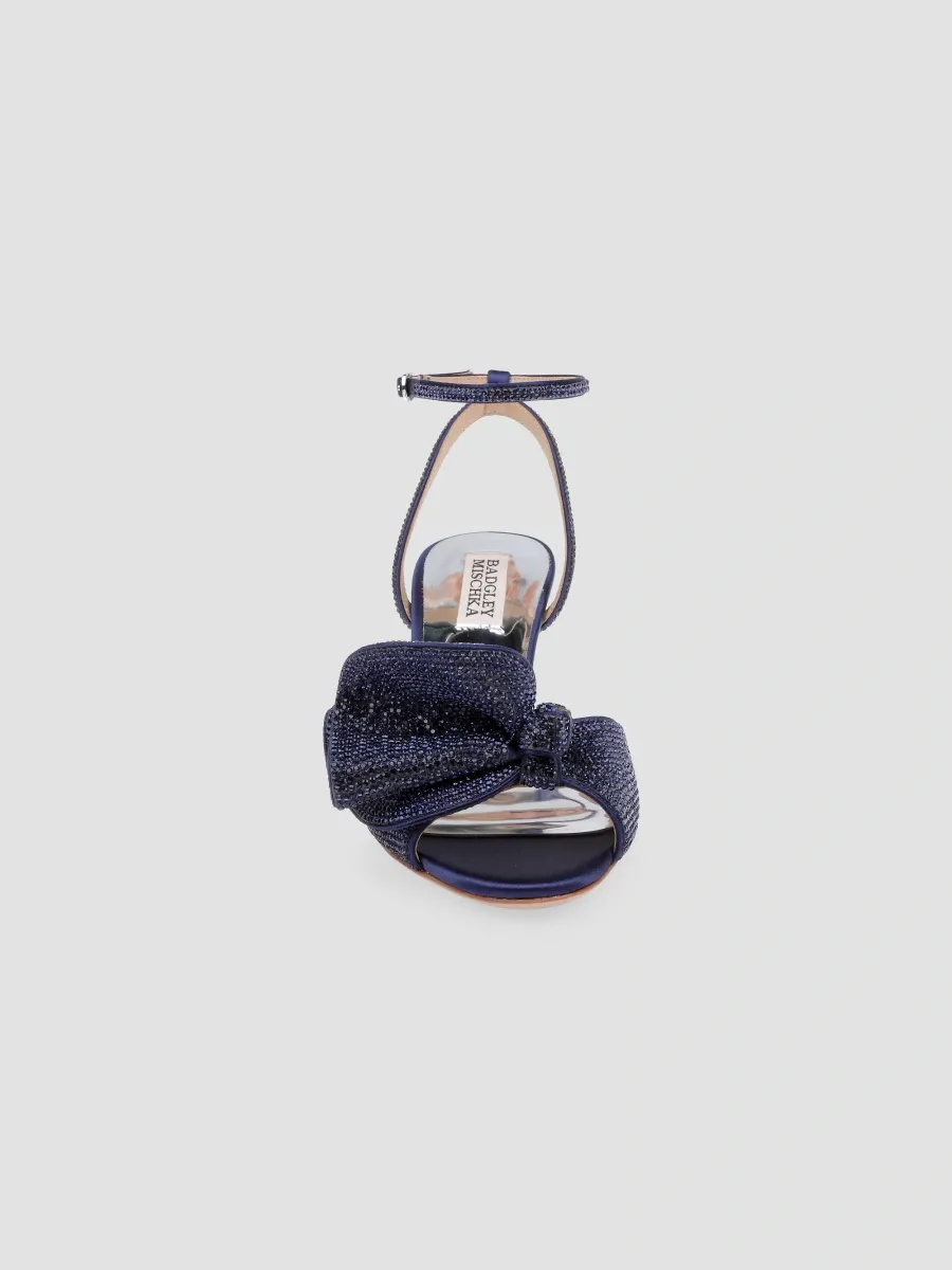 BADGLEY MISCHKA Women's Remi 60MM Embellished Satin Sandals | Thumbnail 4 BADGLEY MISCHKA Women's Remi 60MM Embellished Satin Sandals | Thumbnail 4