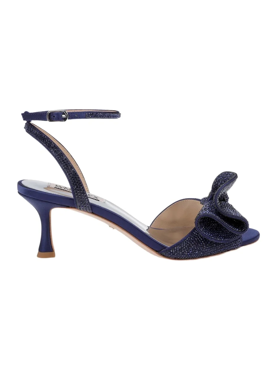 BADGLEY MISCHKA Women's Remi 60MM Embellished Satin Sandals
