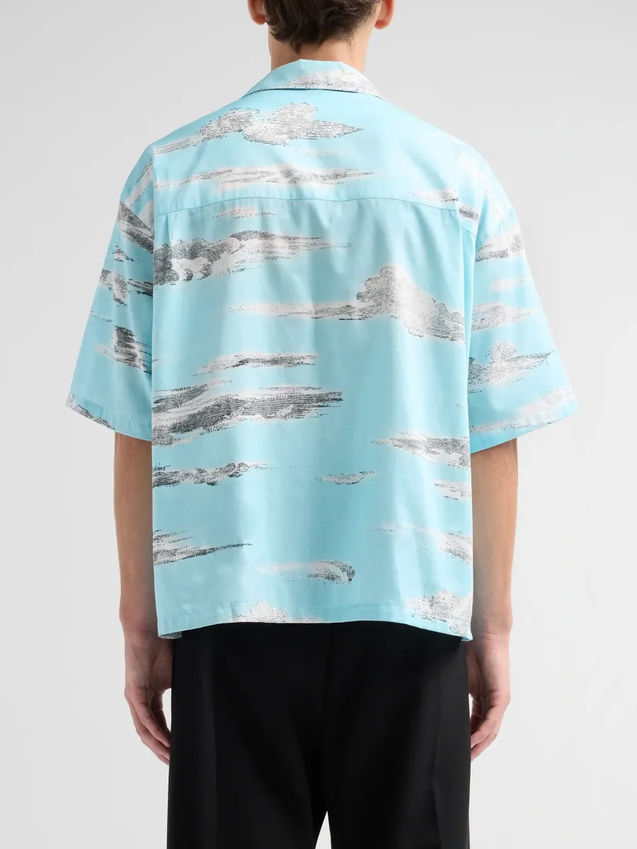 MOSCHINO Men's Cloud-Print Cotton Poplin Shirt | Thumbnail 3 MOSCHINO Men's Cloud-Print Cotton Poplin Shirt | Thumbnail 3