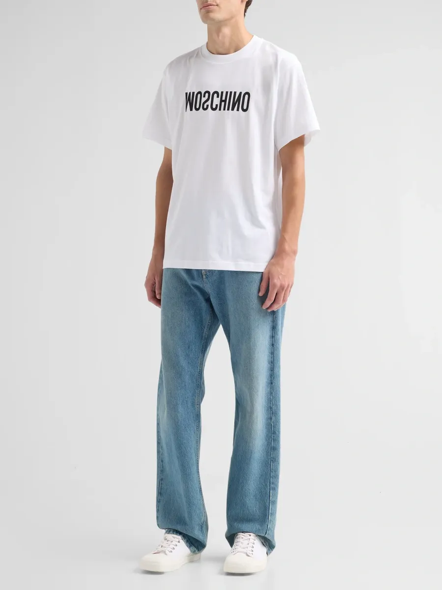 MOSCHINO Men's Logo Cotton Jersey T-Shirt | Thumbnail 2