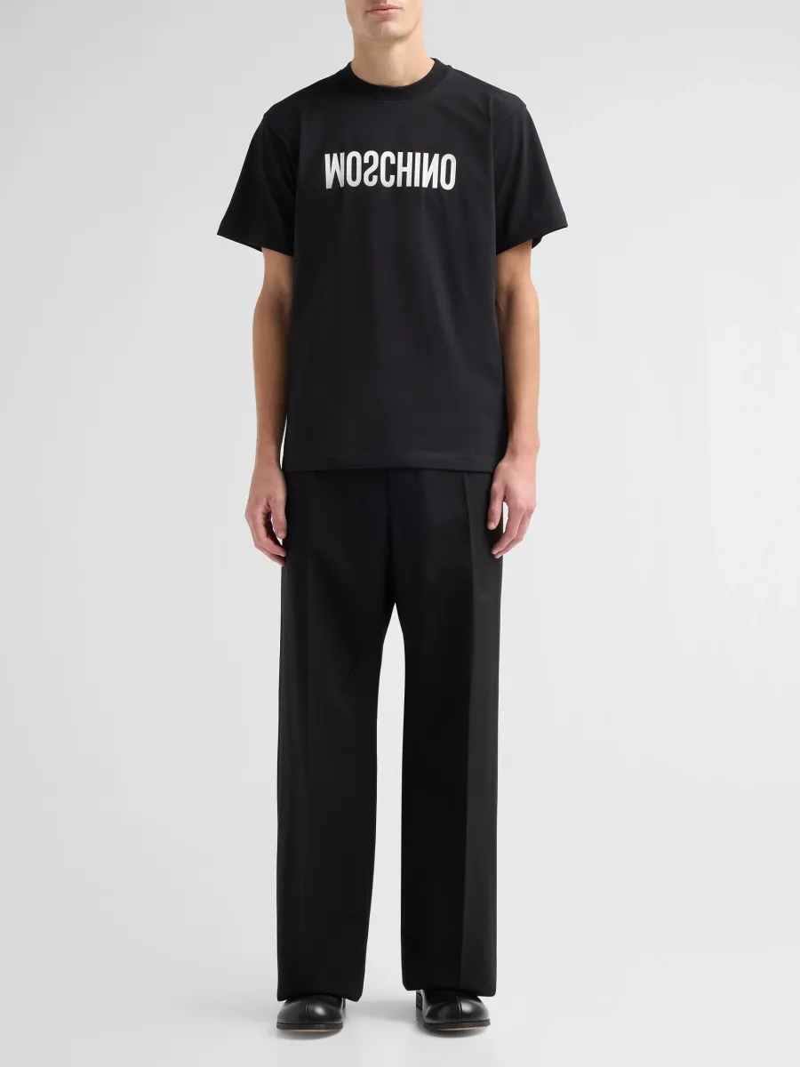 MOSCHINO Men's Logo Cotton Jersey T-Shirt | Thumbnail 2