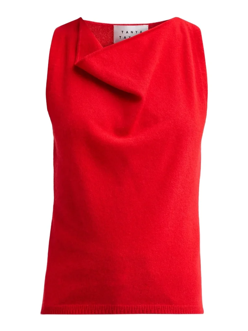 TANYA TAYLOR Women's Ellison Cashmere Cowlneck Tank