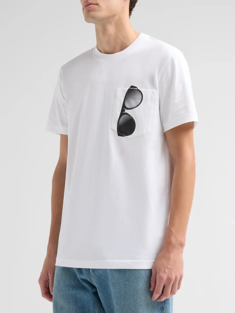 MOSCHINO Men's Trompe L'oeil Cotton Jersey T-Shirt | Thumbnail 4