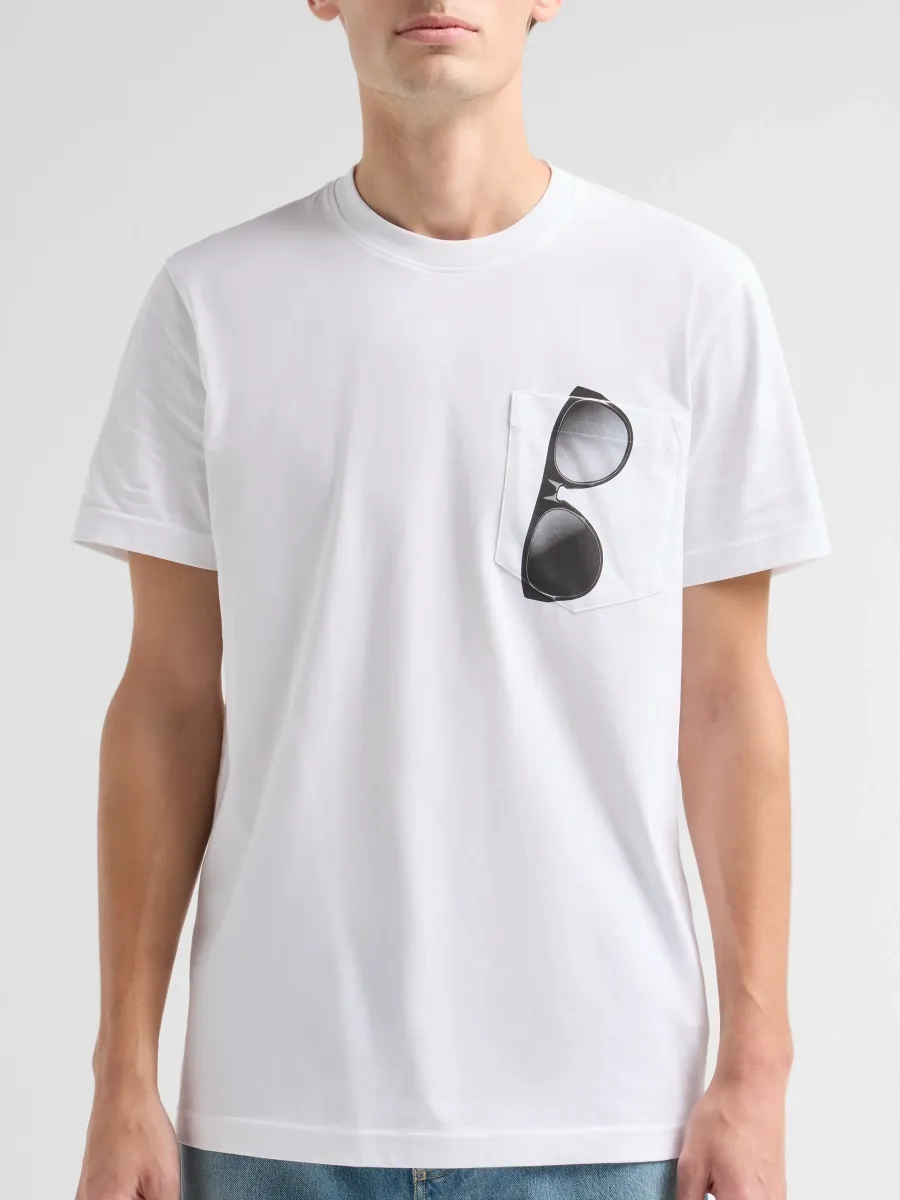 MOSCHINO Men's Trompe L'oeil Cotton Jersey T-Shirt | Thumbnail 5