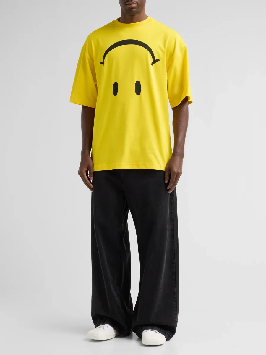 MOSCHINO Men's Smiley Face Jersey T-Shirt | Thumbnail 2 MOSCHINO Men's Smiley Face Jersey T-Shirt | Thumbnail 2