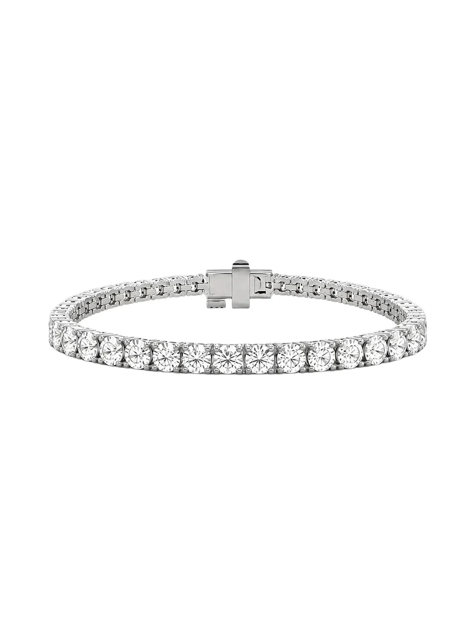 Lab Grown Diamonds Women's 18K White Gold & 10.00 TCW Lab-Grown Diamond Tennis Bracelet