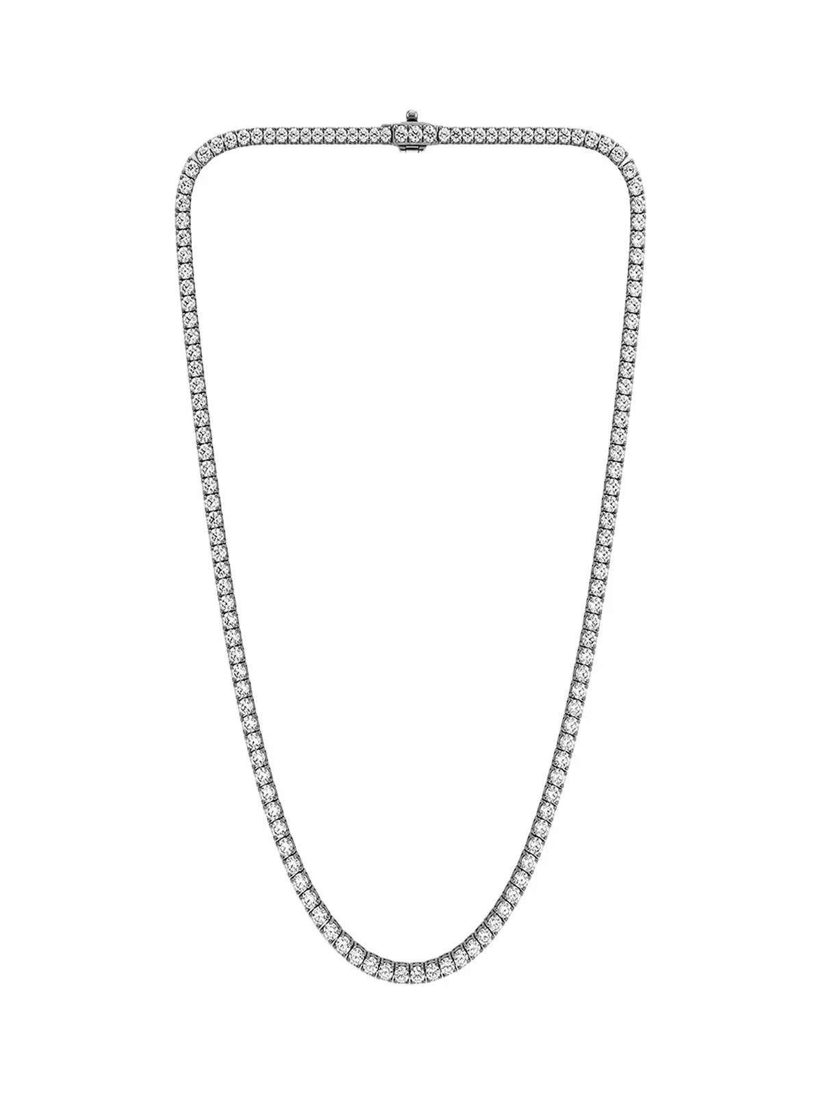 Lab Grown Diamonds Women's 18K White Gold & 10.00 TCW Lab-Grown Diamond Tennis Necklace