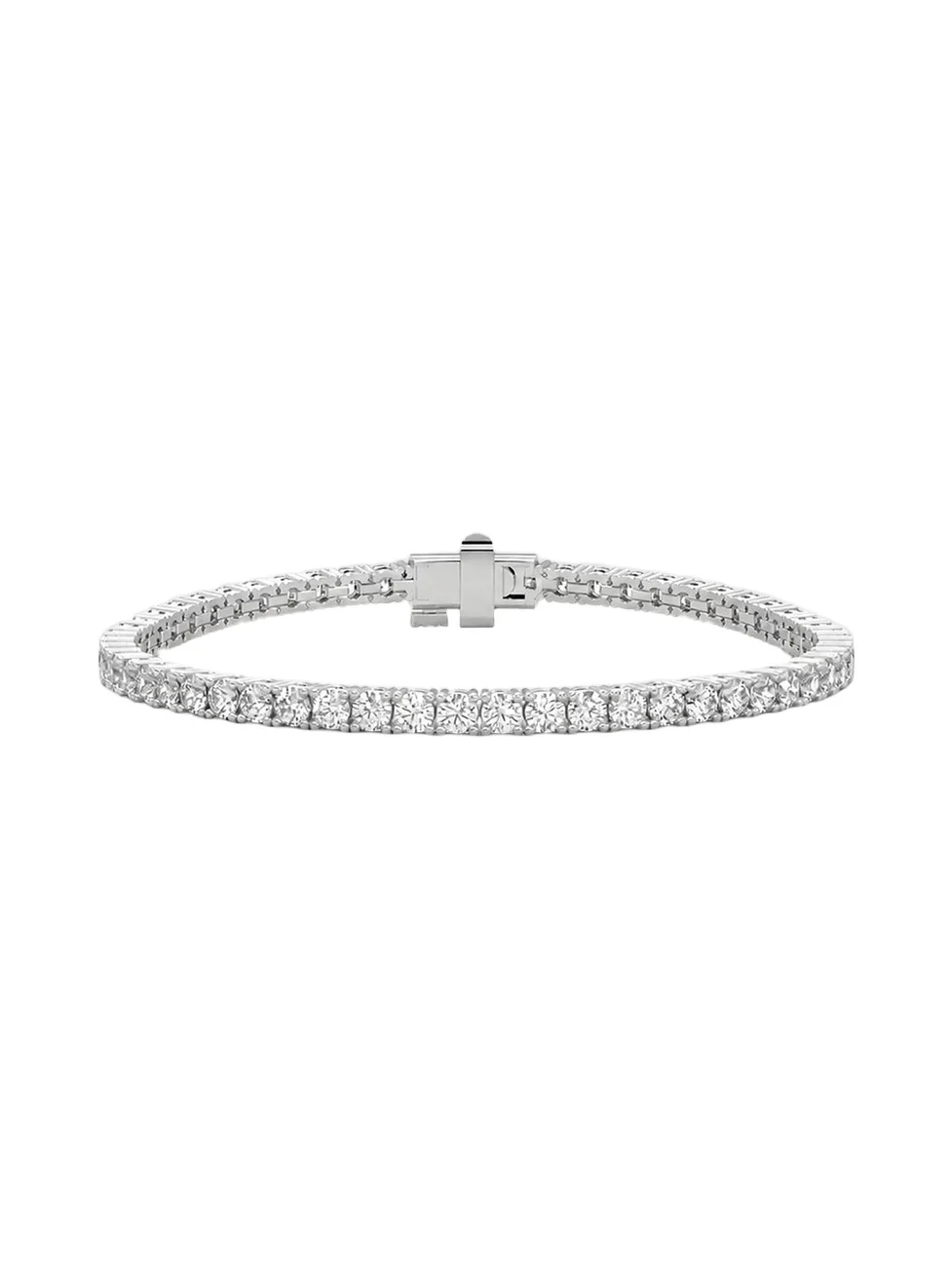 Lab Grown Diamonds Women's 18K White Gold & 5.00 TCW Lab-Grown Diamond Tennis Bracelet