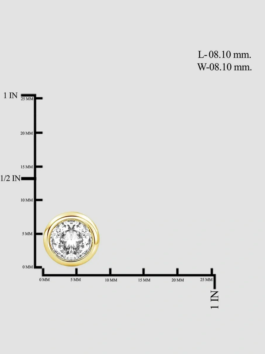 Lab Grown Diamonds Women's 18K Yellow Gold & 2.00 TCW Lab-Grown Diamond Stud Earrings | Thumbnail 3 Lab Grown Diamonds Women's 18K Yellow Gold & 2.00 TCW Lab-Grown Diamond Stud Earrings | Thumbnail 3