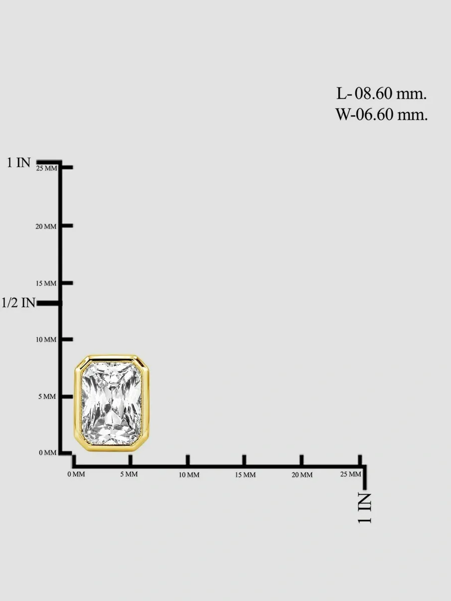 Lab Grown Diamonds Women's 18K Yellow Gold & 2 TCW Lab-Grown Diamond Stud Earrings | Thumbnail 3 Lab Grown Diamonds Women's 18K Yellow Gold & 2 TCW Lab-Grown Diamond Stud Earrings | Thumbnail 3