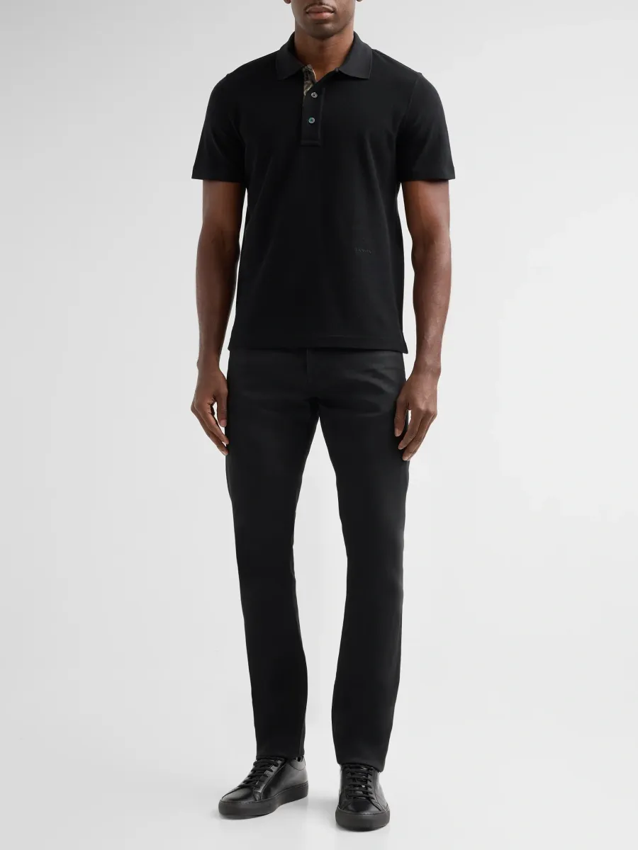 Lanvin Men's Classic Leopard Polo Shirt | Thumbnail 2 Lanvin Men's Classic Leopard Polo Shirt | Thumbnail 2