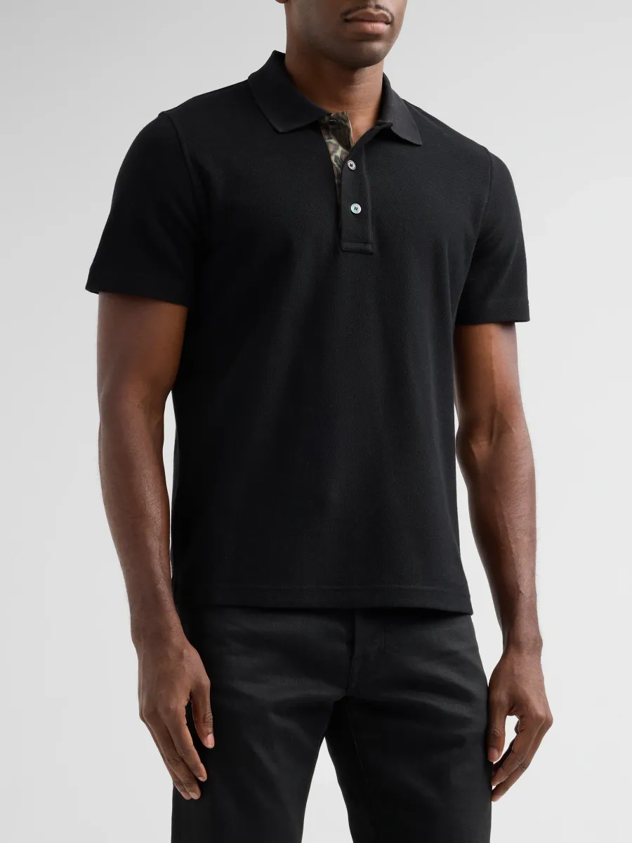 Lanvin Men's Classic Leopard Polo Shirt | Thumbnail 4 Lanvin Men's Classic Leopard Polo Shirt | Thumbnail 4