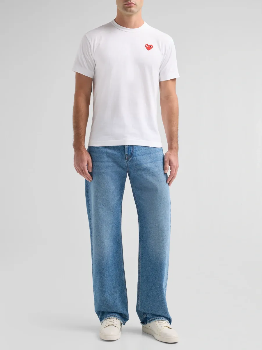 Comme des Garçons Men Heart Emblem Cotton Crewneck T-Shirt | Thumbnail 2