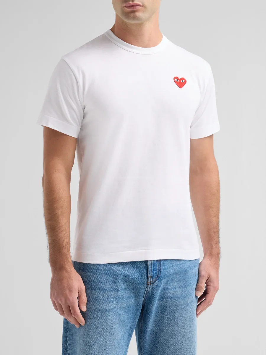 Comme des Garçons Men Heart Emblem Cotton Crewneck T-Shirt | Thumbnail 4