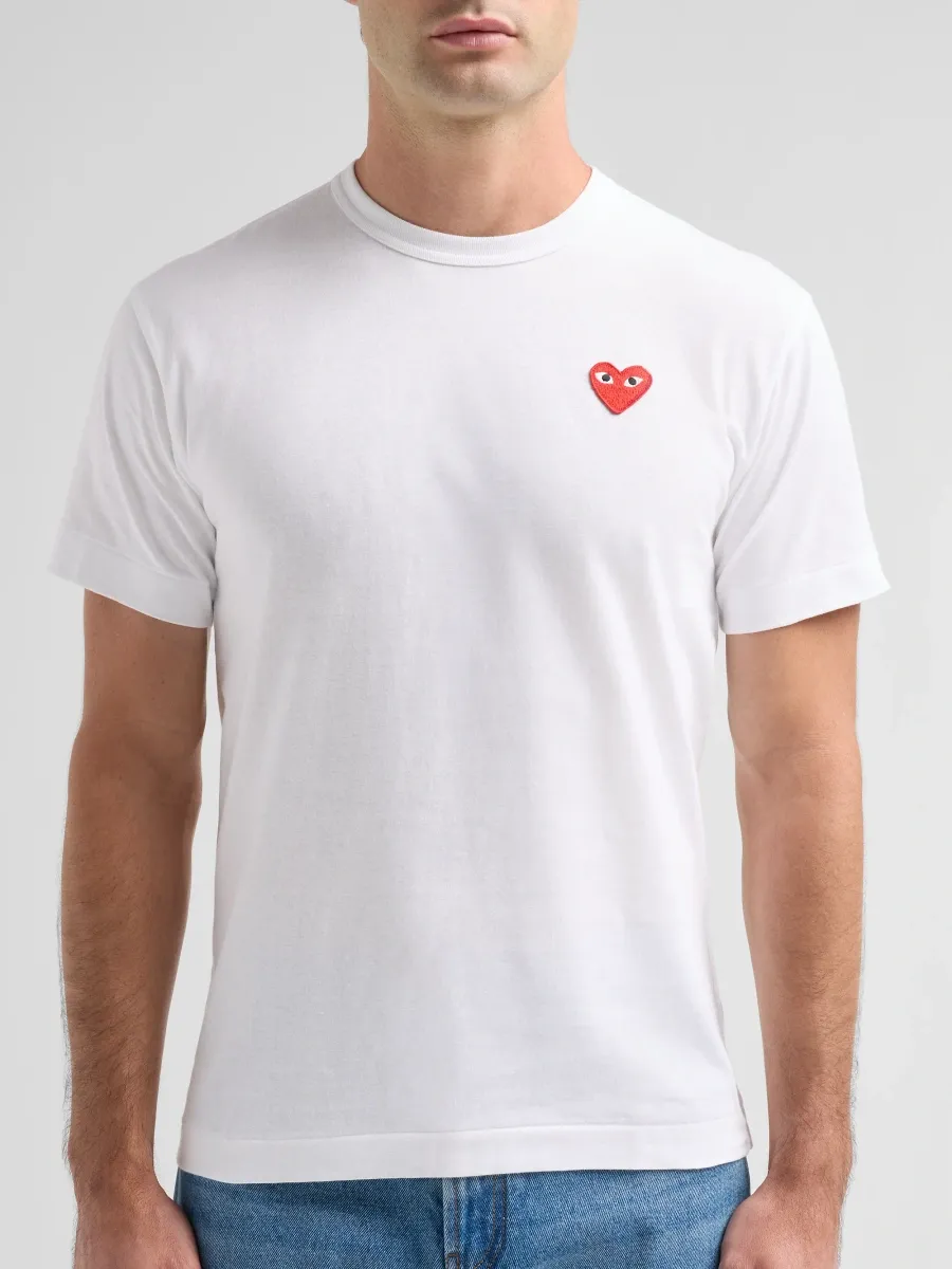 Comme des Garçons Men Heart Emblem Cotton Crewneck T-Shirt | Thumbnail 5