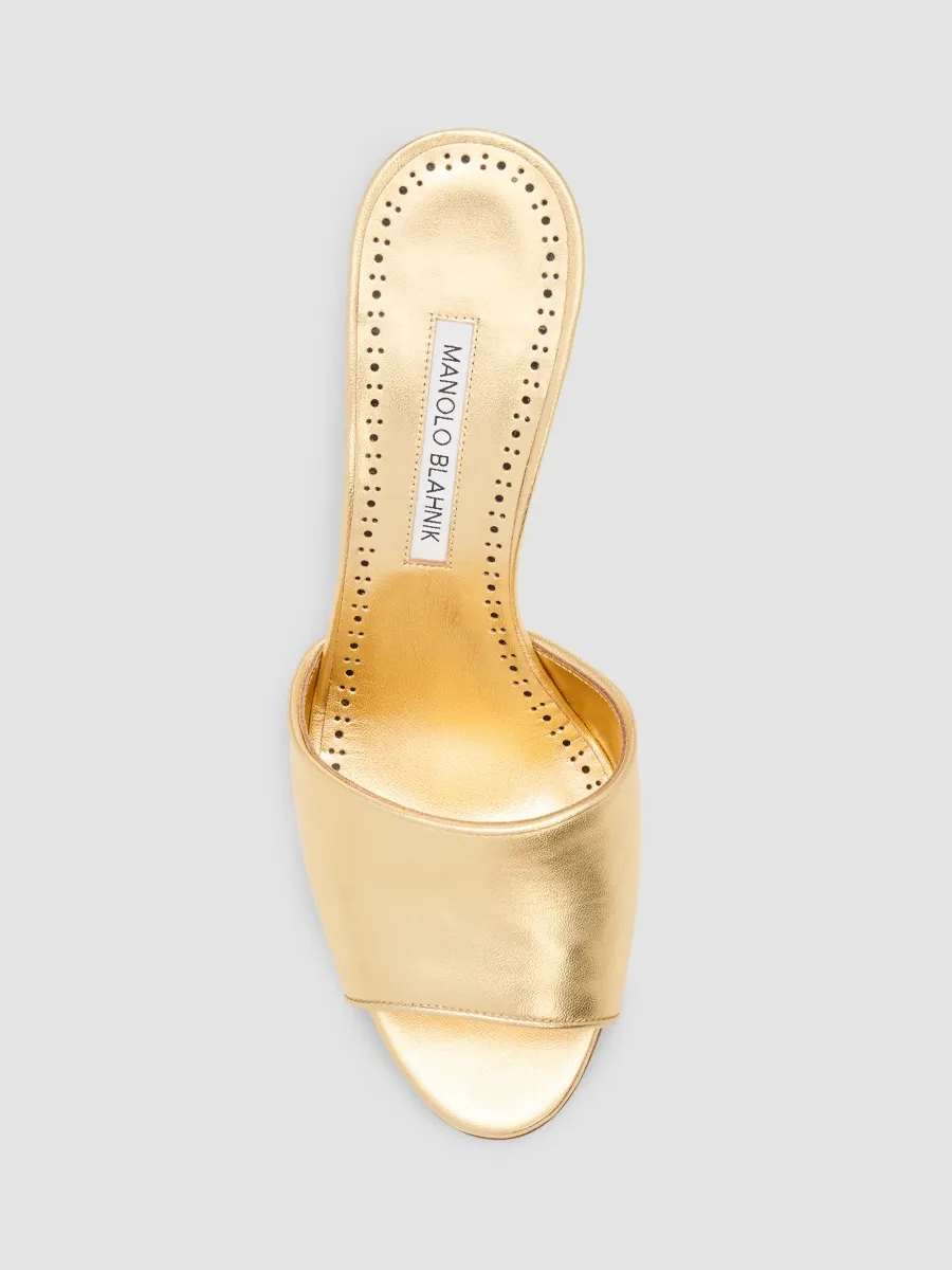 Manolo Blahnik Women's Larexa 90MM Laminated Leather Sandals | Thumbnail 6 Manolo Blahnik Women's Larexa 90MM Laminated Leather Sandals | Thumbnail 6
