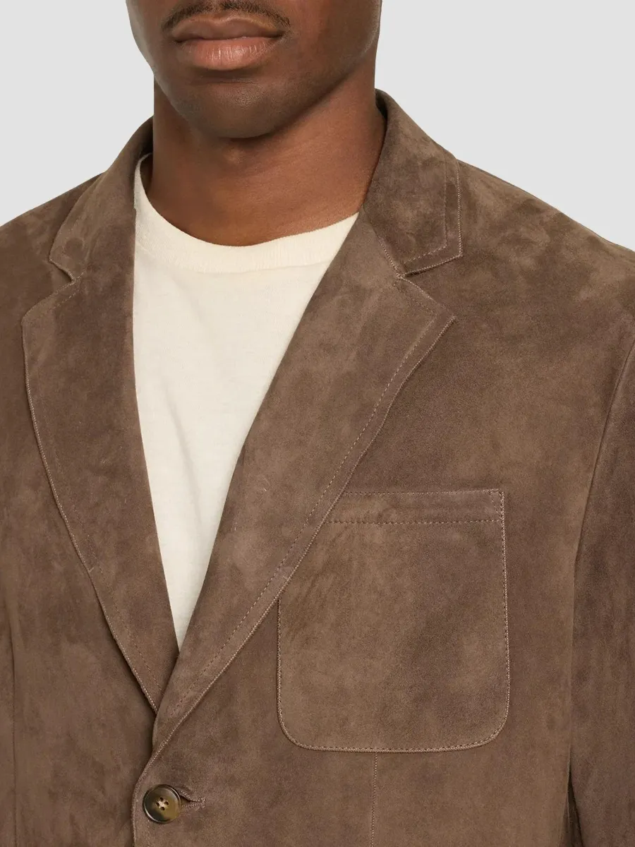 Canali Men's Suede Single-Breasted Blazer | Thumbnail 5 Canali Men's Suede Single-Breasted Blazer | Thumbnail 5