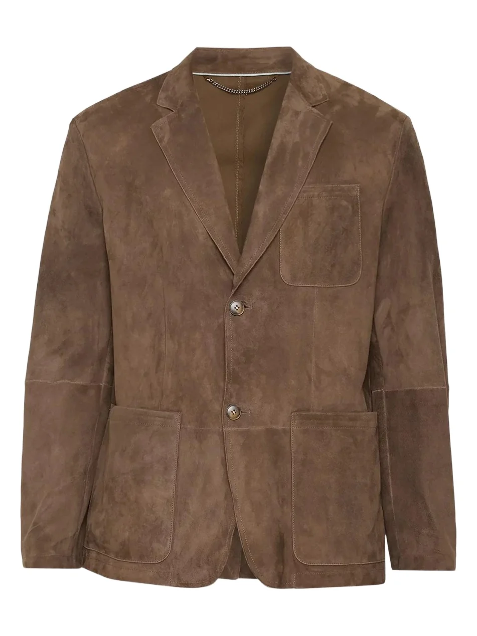 Canali Men's Suede Single-Breasted Blazer