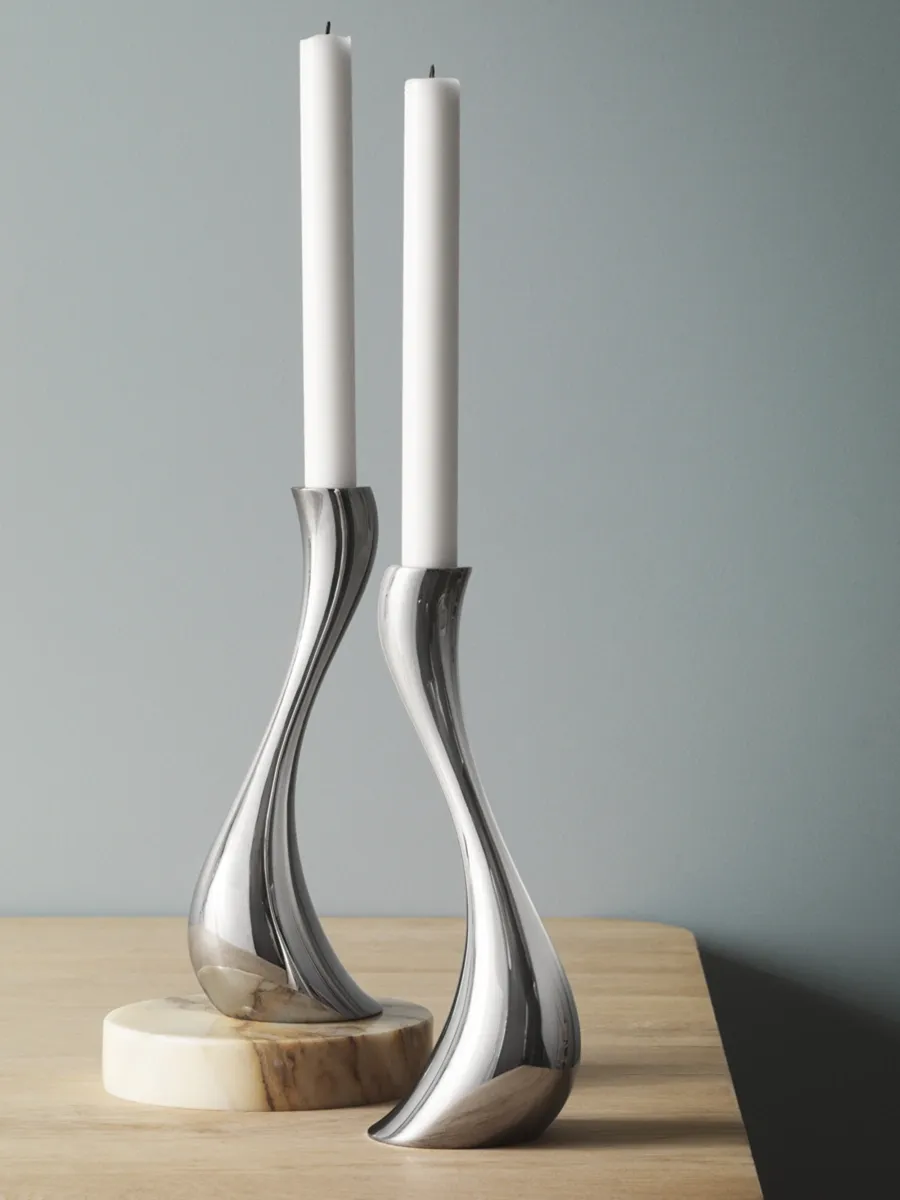 Georg Jensen Cobra Candle Holders/Set of 2 | Thumbnail 2 Georg Jensen Cobra Candle Holders/Set of 2 | Thumbnail 2
