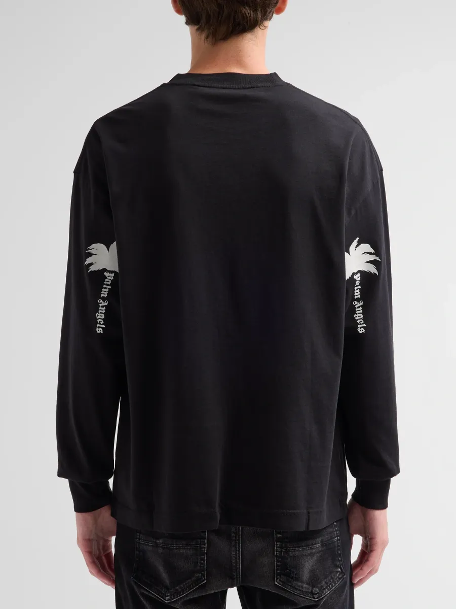 Palm Angels Men's Graphic Cotton Long-Sleeve Shirt | Thumbnail 3