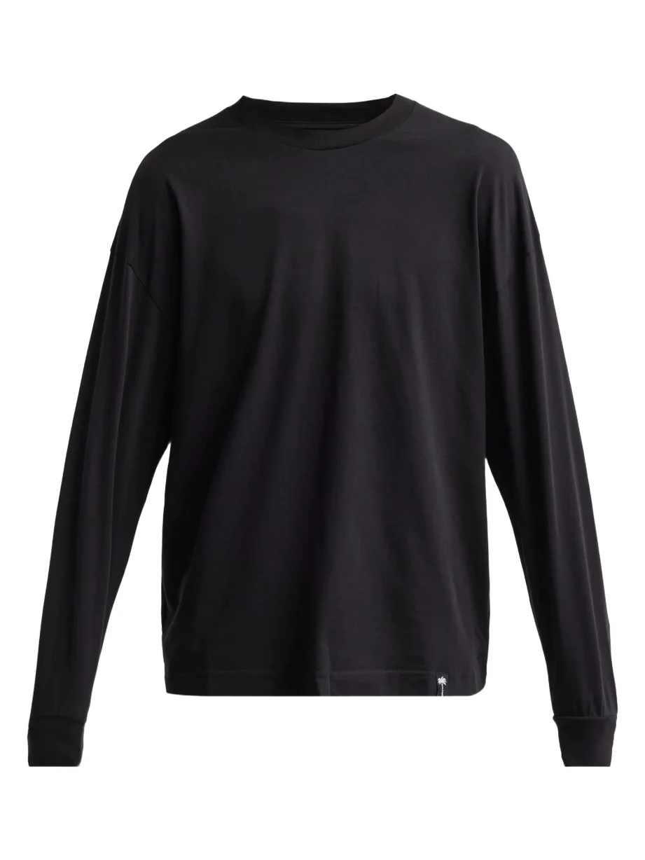 Palm Angels Men's Graphic Cotton Long-Sleeve Shirt