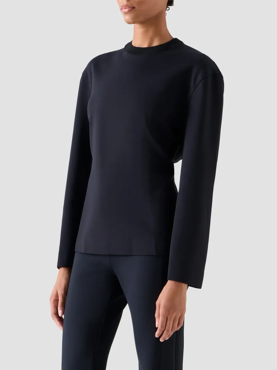 Akris Women's Wrap-Effect Open-Back Top | Thumbnail 7
