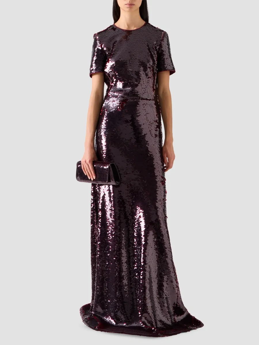 Akris Women's Sequined Tulle A-Line Gown | Thumbnail 2