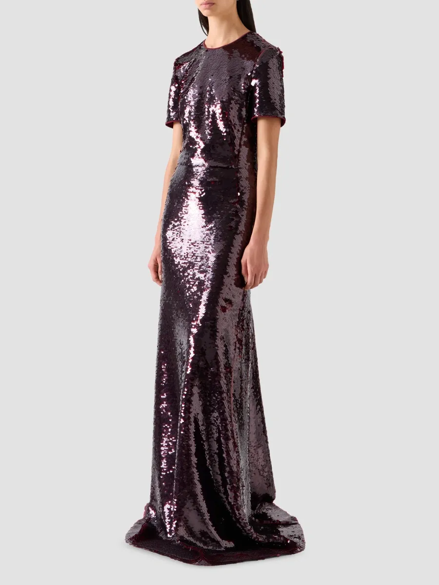 Akris Women's Sequined Tulle A-Line Gown | Thumbnail 6