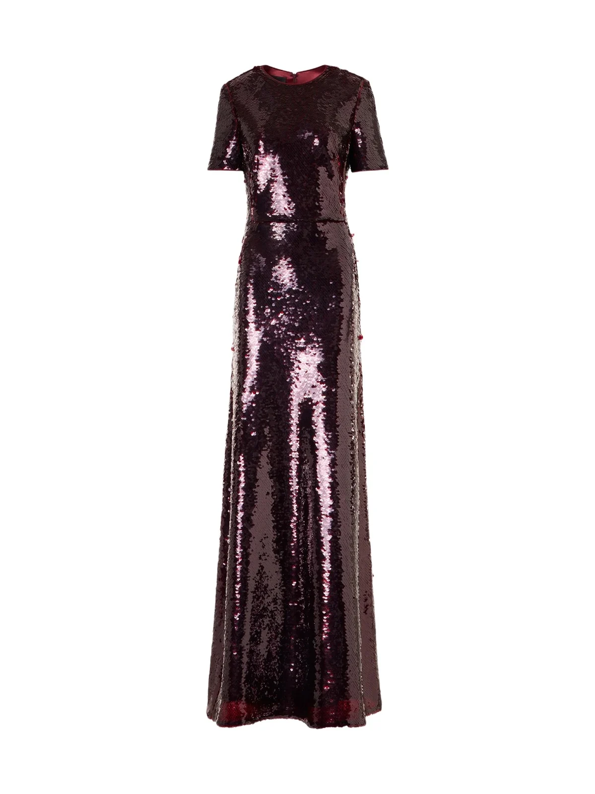 Women's Sequined Tulle A-Line Gown