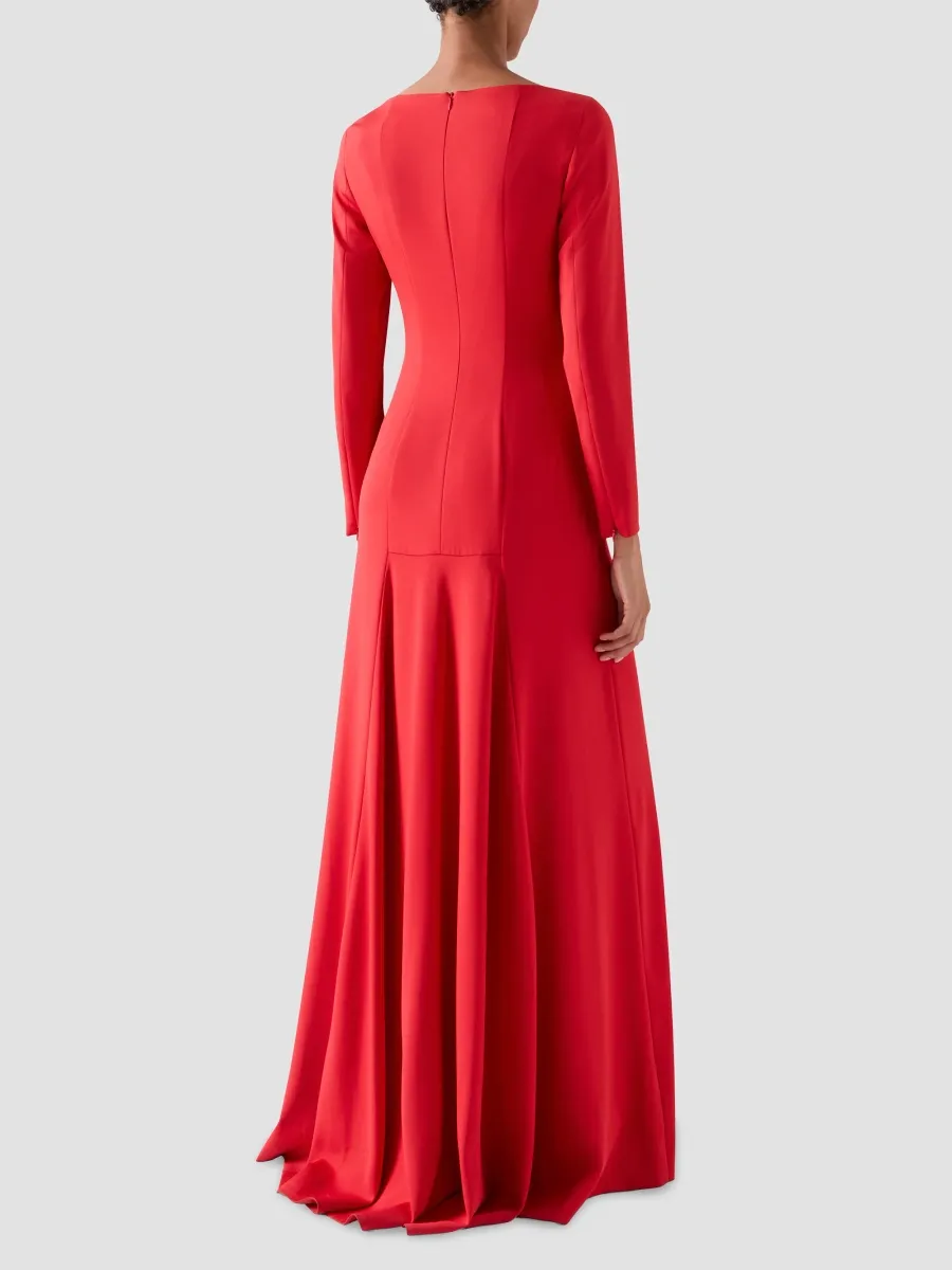 Akris Women's Stretch Silk Crêpe A-Line Gown | Thumbnail 3 Akris Women's Stretch Silk Crêpe A-Line Gown | Thumbnail 3
