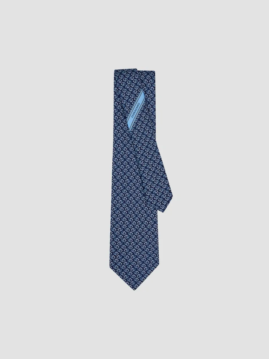 Ferragamo Men's Dea Good-Luck Print Silk Tie | Thumbnail 2 Ferragamo Men's Dea Good-Luck Print Silk Tie | Thumbnail 2