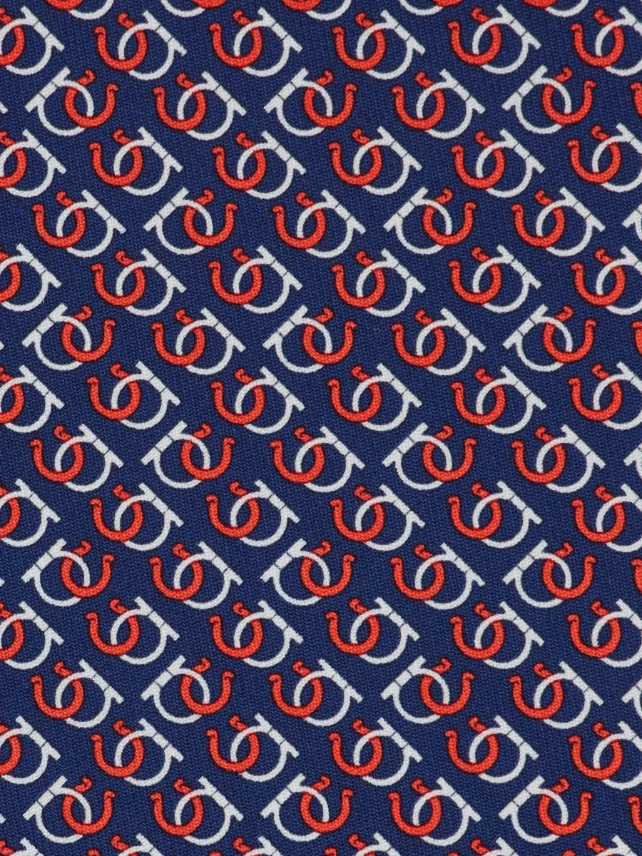 Ferragamo Men's Dea Good-Luck Print Silk Tie | Thumbnail 4 Ferragamo Men's Dea Good-Luck Print Silk Tie | Thumbnail 4