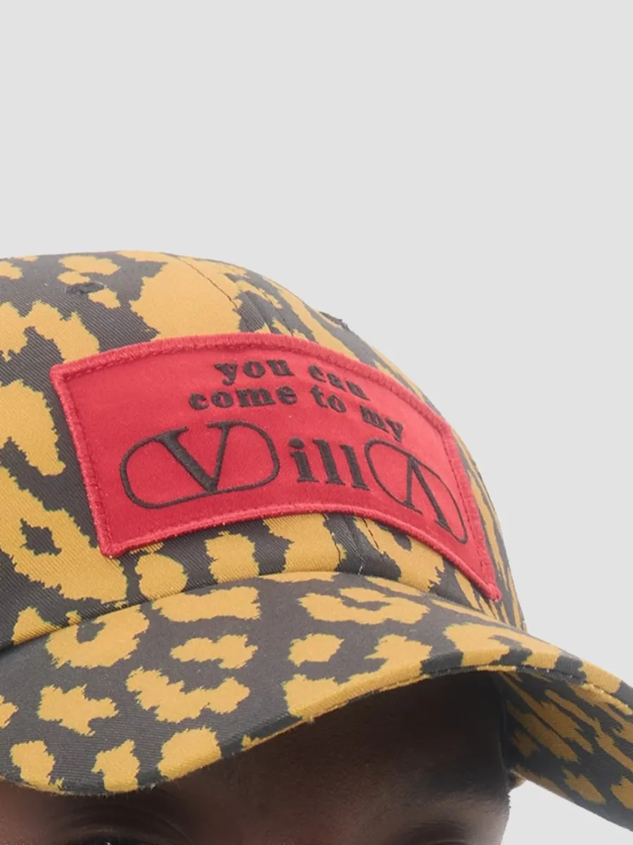 Valentino Men's MyVilla Animalier Jacquard Cotton Baseball Cap | Thumbnail 2 Valentino Men's MyVilla Animalier Jacquard Cotton Baseball Cap | Thumbnail 2