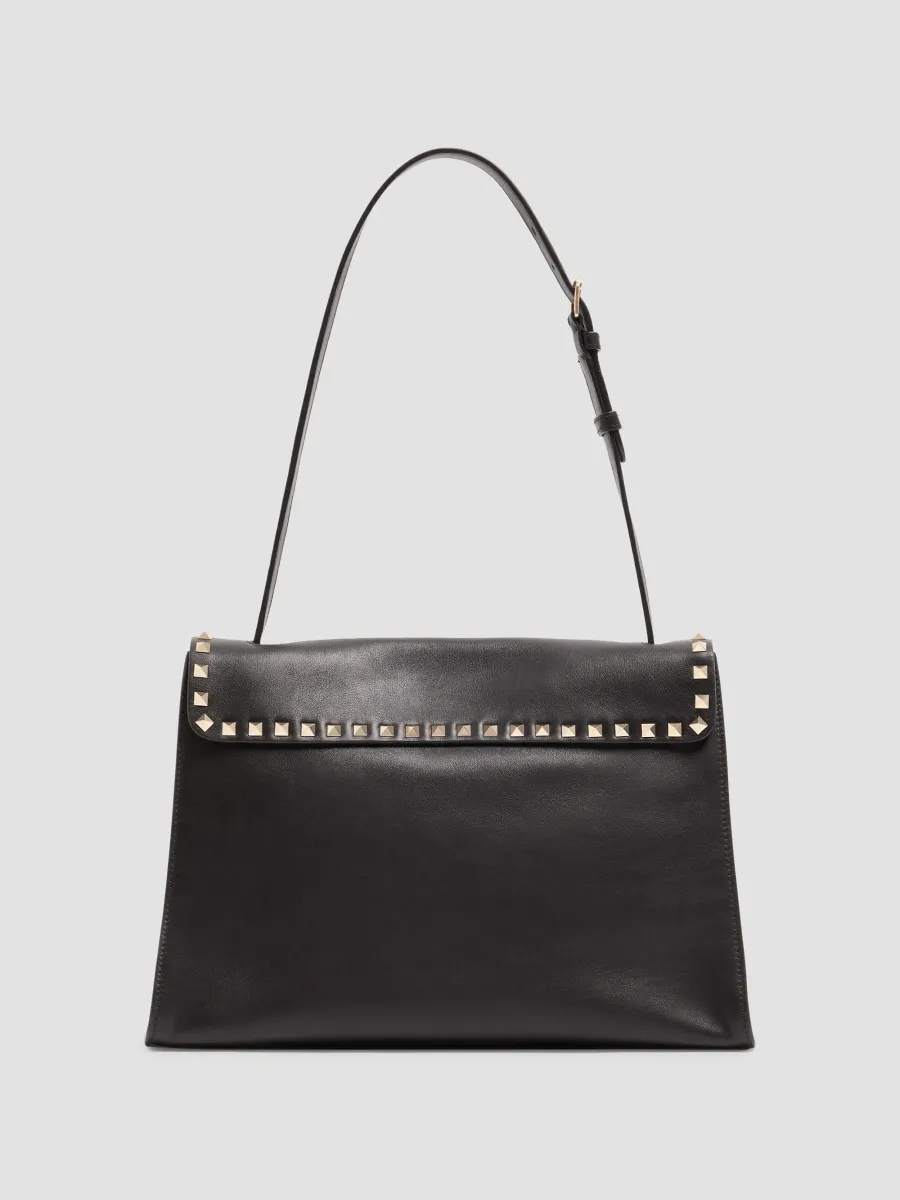 Valentino Women's Rockstud Maxxing Medium Shoulder Bag in Smooth Calfskin - Black | Thumbnail 2 Valentino Women's Rockstud Maxxing Medium Shoulder Bag in Smooth Calfskin - Black | Thumbnail 2