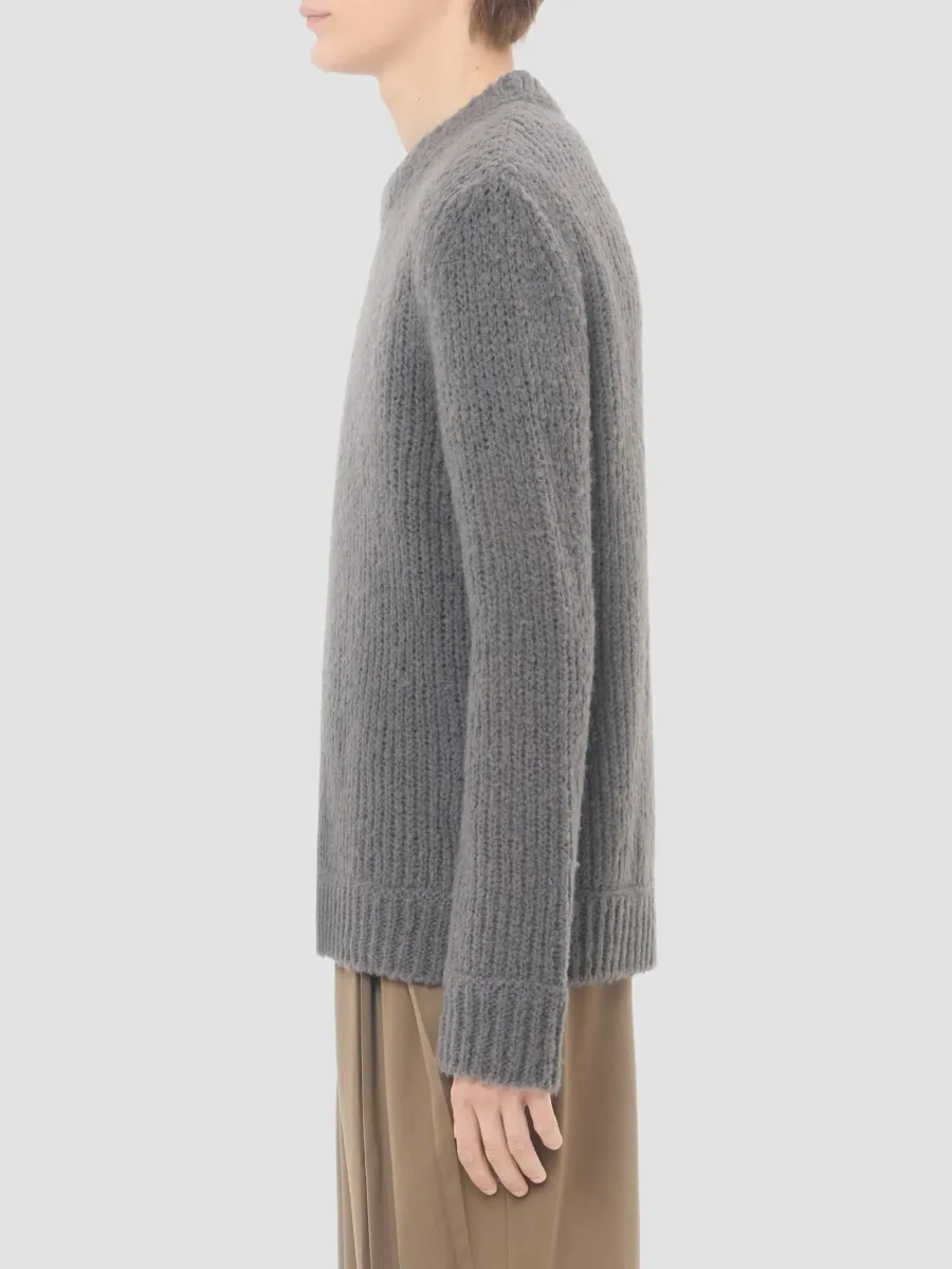 Valentino Men's Sweater in Wool and Nylon Blend with Studded Leather Loop | Thumbnail 4 Valentino Men's Sweater in Wool and Nylon Blend with Studded Leather Loop | Thumbnail 4