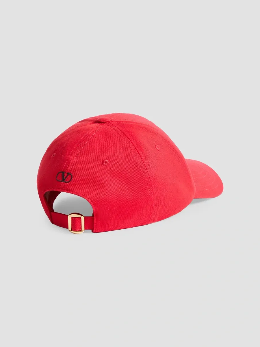 Valentino Men's MyVilla Embroidered Cotton Baseball Cap | Thumbnail 4 Valentino Men's MyVilla Embroidered Cotton Baseball Cap | Thumbnail 4