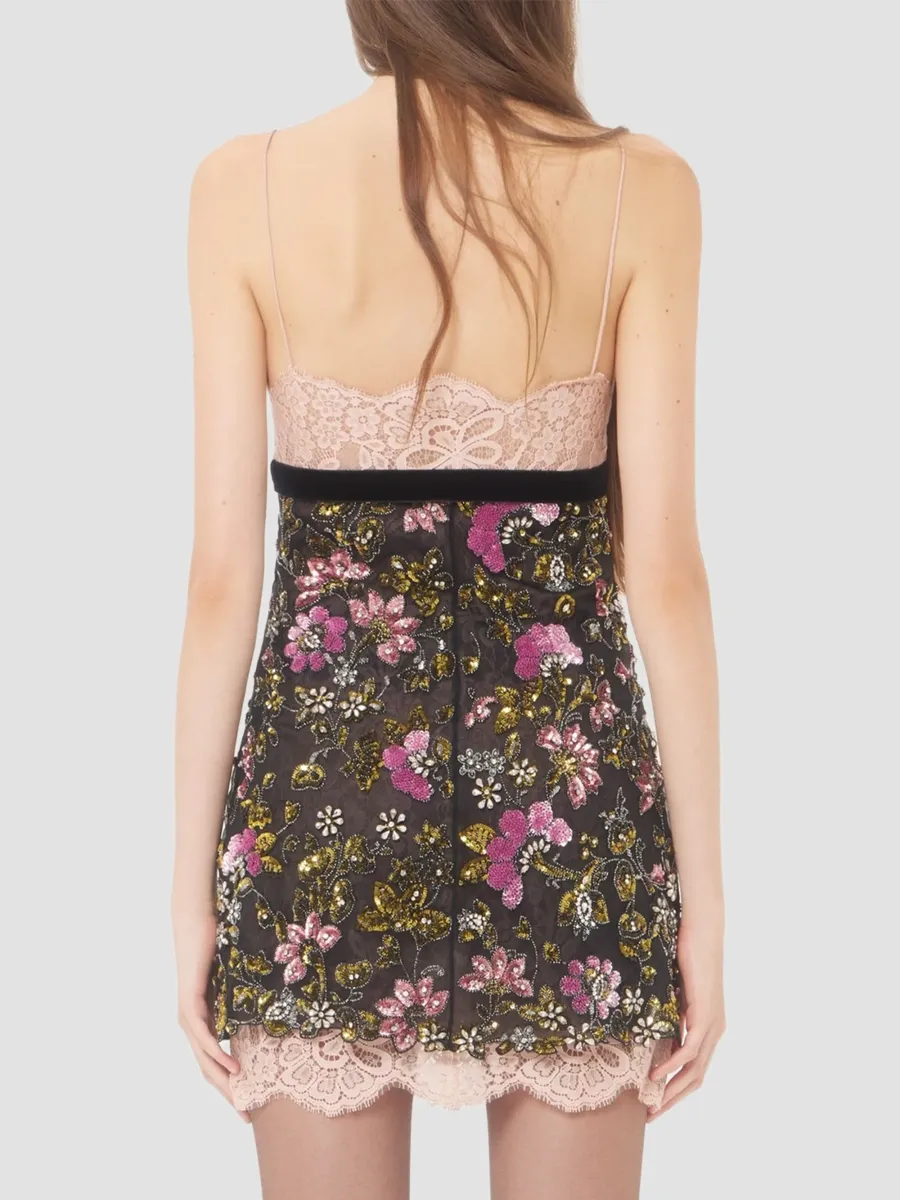 Valentino Women's Short Embroidered Organza Dress | Thumbnail 5 Valentino Women's Short Embroidered Organza Dress | Thumbnail 5