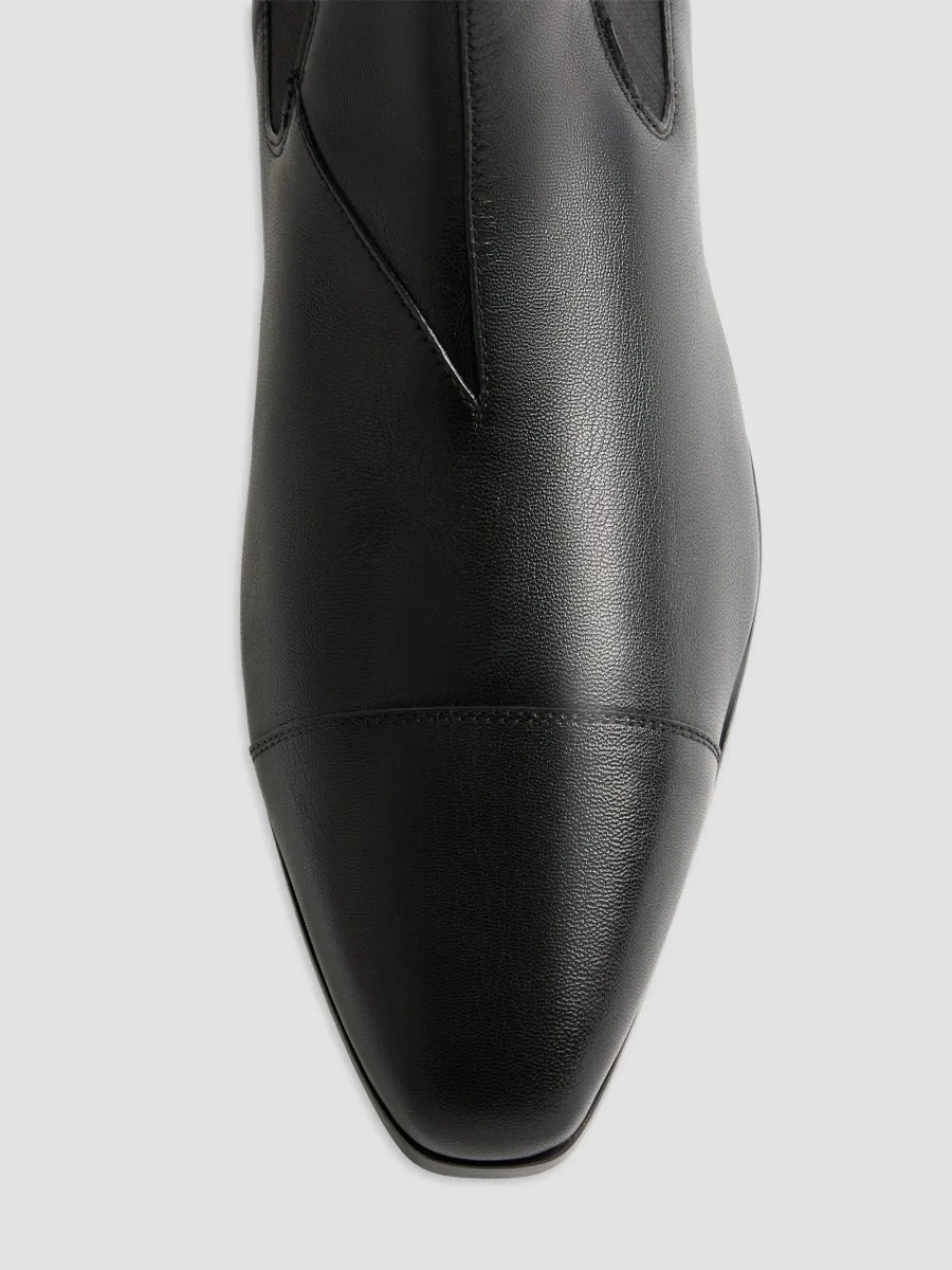 Valentino Men's Mockers Ankle Boots in Kidskin - Black | Thumbnail 5 Valentino Men's Mockers Ankle Boots in Kidskin - Black | Thumbnail 5