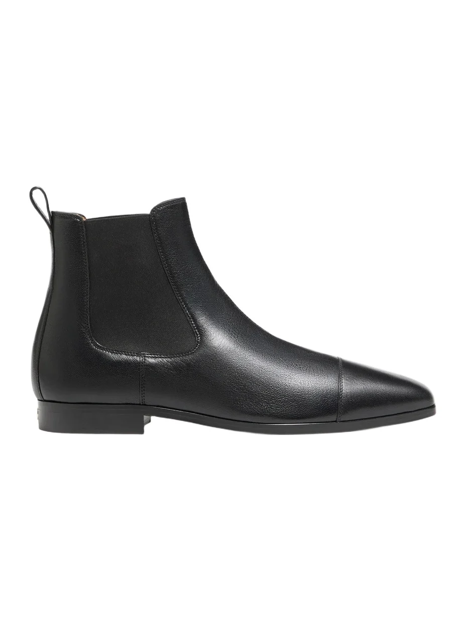 Valentino Men's Mockers Ankle Boots in Kidskin - Black