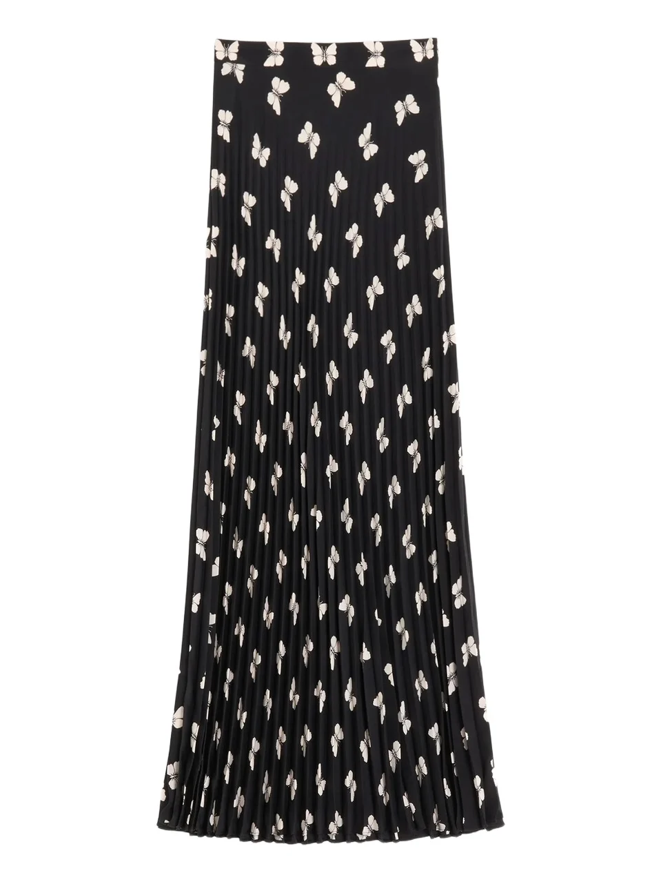 Women's Midi Skirt in Butterflow Print Crepe De Chine