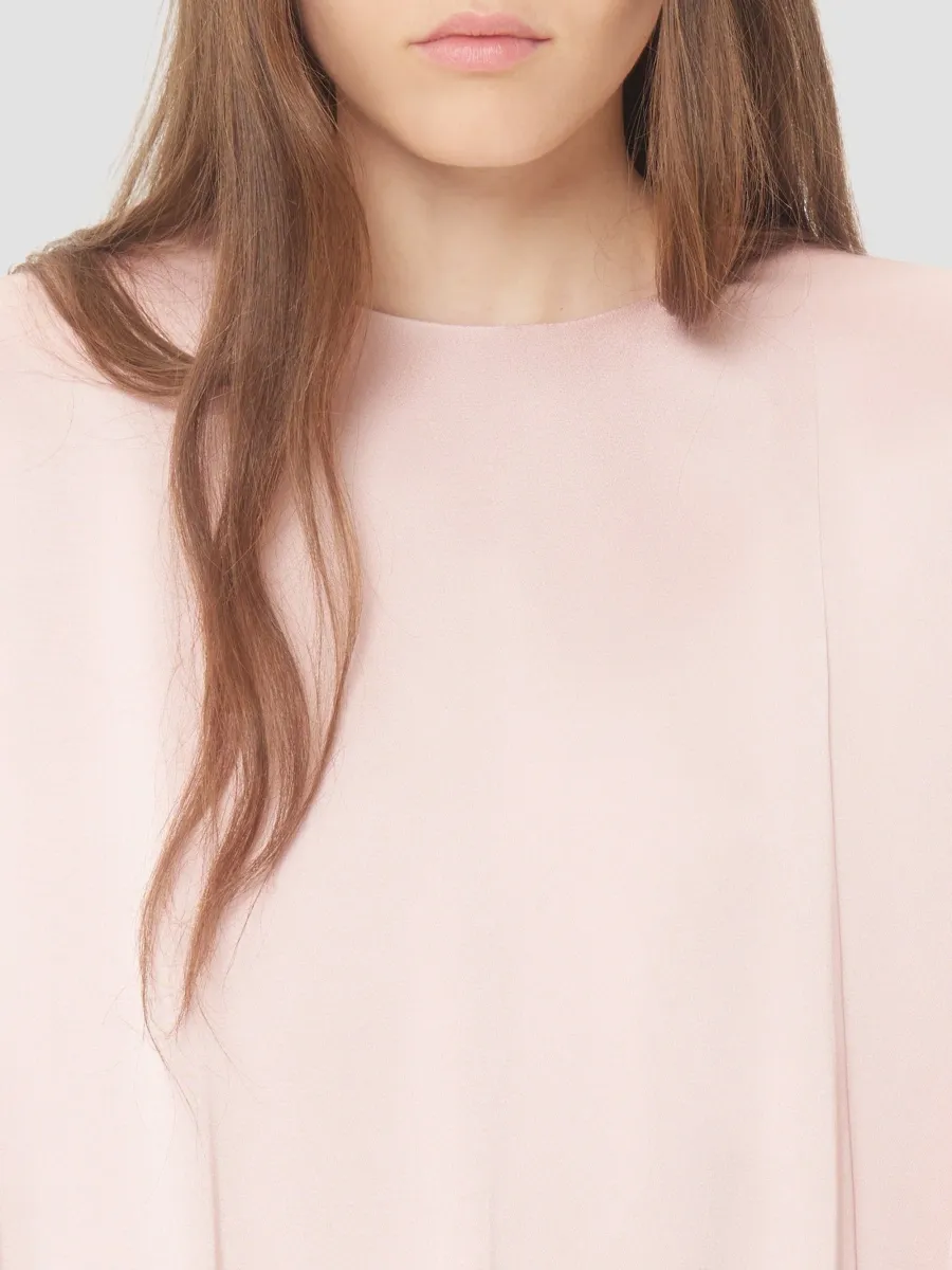 Valentino Women's Mini Dress in Cady Satin - Pink | Thumbnail 6