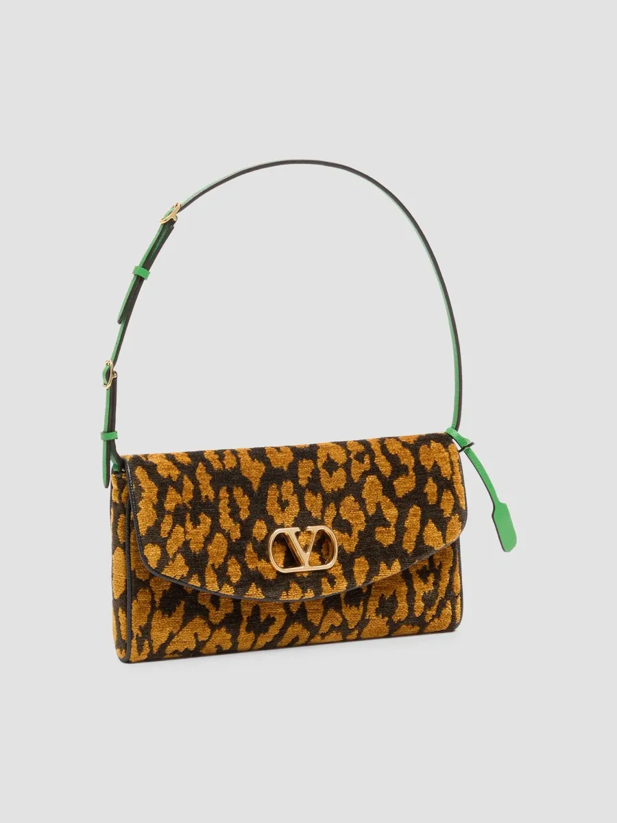 Valentino Women's Devain Small Shoulder Bag in Animalier Jacquard Fabric | Thumbnail 5 Valentino Women's Devain Small Shoulder Bag in Animalier Jacquard Fabric | Thumbnail 5