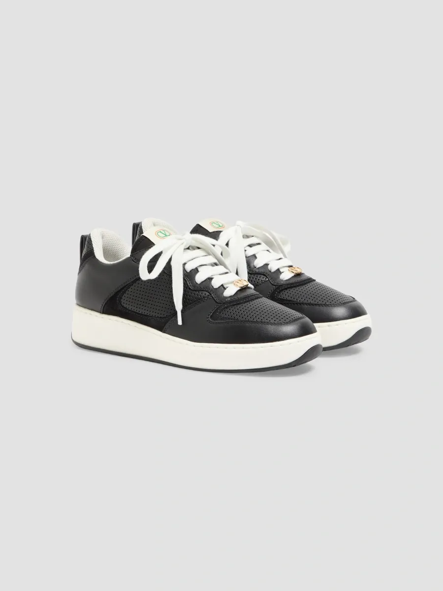 Valentino Men's Riseone Sneakers in Nappa Calfskin - Black | Thumbnail 2 Valentino Men's Riseone Sneakers in Nappa Calfskin - Black | Thumbnail 2