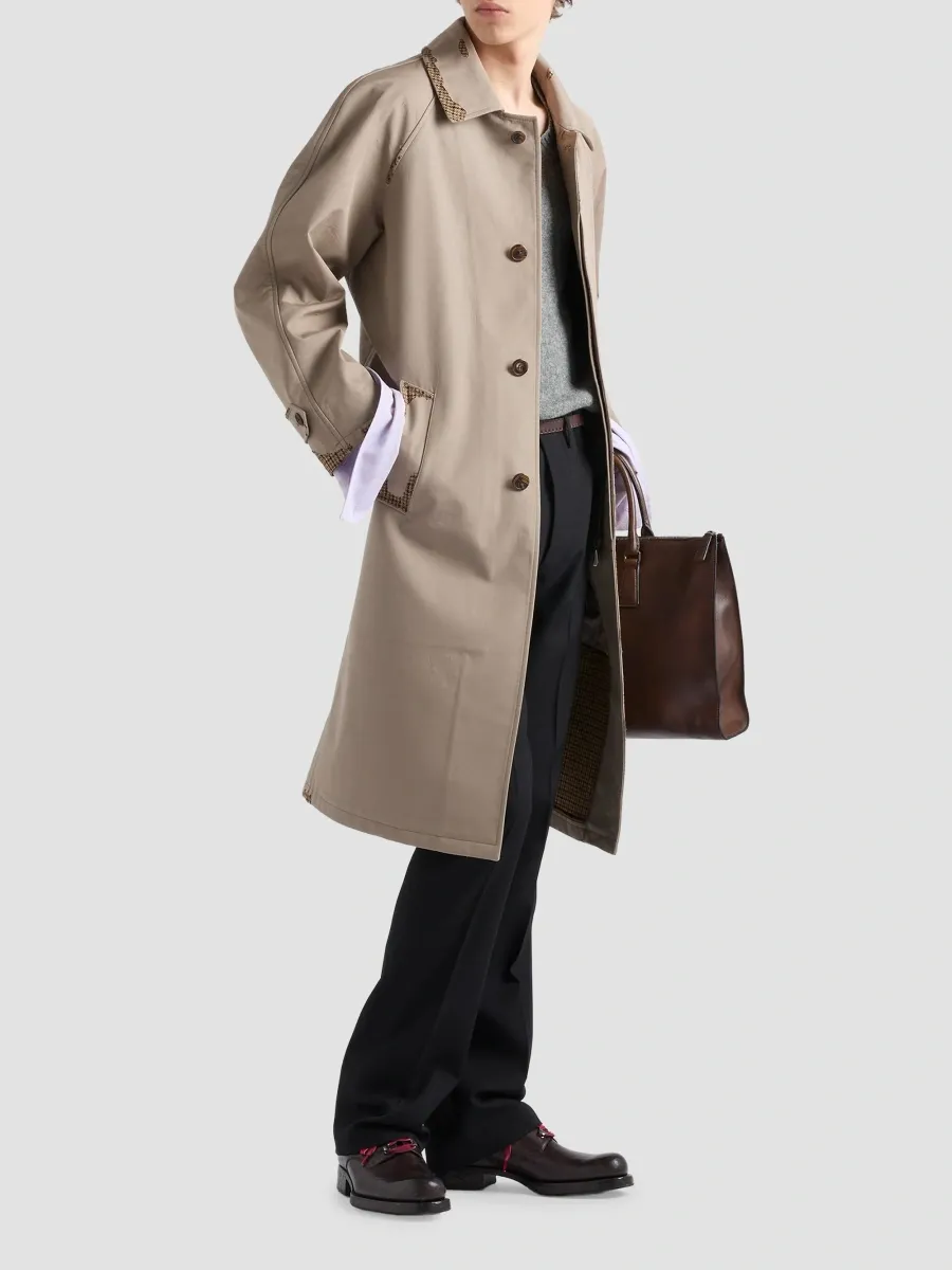 Prada Men's Bonded Devoré Cotton Coat | Thumbnail 2 Prada Men's Bonded Devoré Cotton Coat | Thumbnail 2