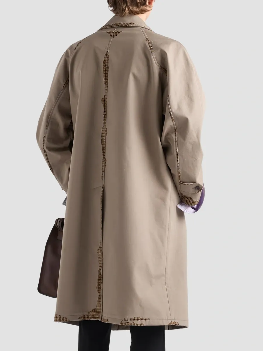 Prada Men's Bonded Devoré Cotton Coat | Thumbnail 4 Prada Men's Bonded Devoré Cotton Coat | Thumbnail 4