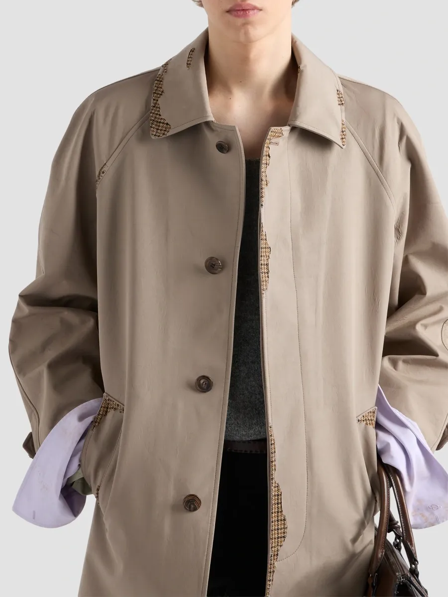 Prada Men's Bonded Devoré Cotton Coat | Thumbnail 5 Prada Men's Bonded Devoré Cotton Coat | Thumbnail 5