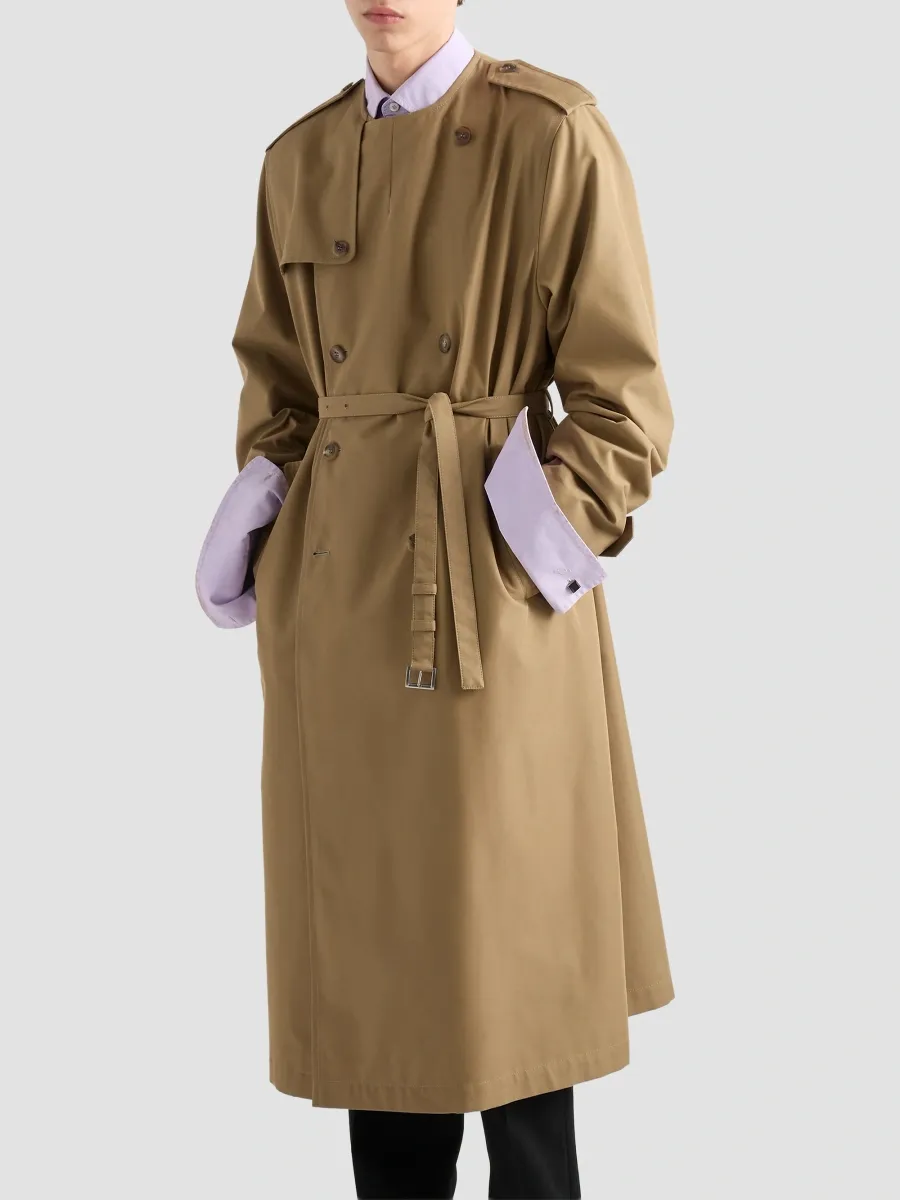 Prada Men's Cotton Blend Coat | Thumbnail 4